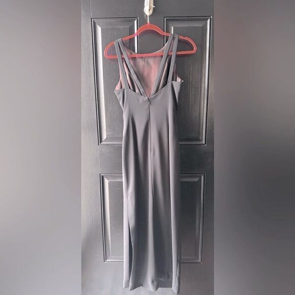 VTG Cache Black Drape Cocktail Dress Size 4 - Picture 9 of 12